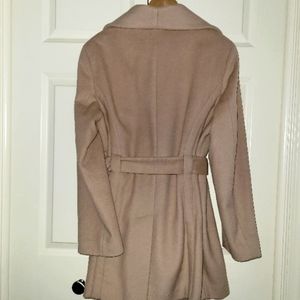 Calvin Klein wool coat, size 16, pale camel